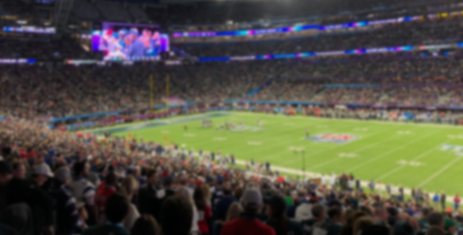 blurred image from a football game Event Ready provided rental equipment